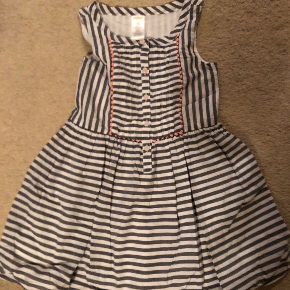 Grey Striped Dress